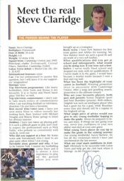 Steve Claridge Interview 1992