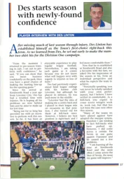 Des Linton Interview 1992