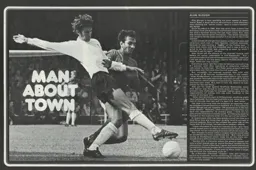 Alan Slough Man About Town Programme Article 1972