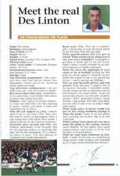 Des Linton Interview 1992