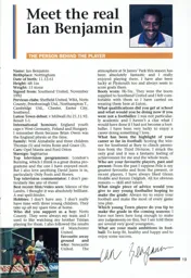 Ian Benjamin Interview 1992