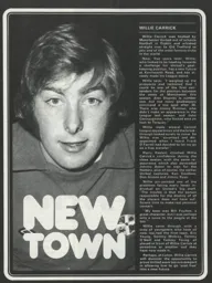 Willie Carrick New Town Programme Article 1972