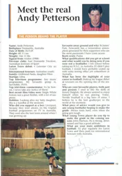 Andy Petterson Interview 1993