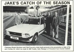 Jake Findlay Presented with Cortina GL 1979