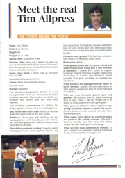 Tim Allpress Interview 1993