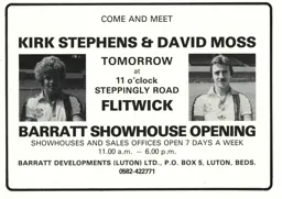 Stephens and Moss Barratts Home Opening Ad 1979