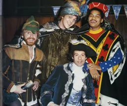 Grealish Findlay Stein and Mike Beevor Play Fancy Dress 1980