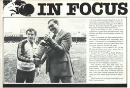 David Pleat wins manager of the month 1980