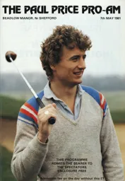 Paul Price Benefit Golf ProAm Entry Form 1981