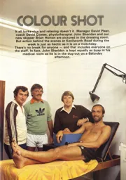 Brian Horton takes a break 1981