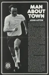 John Aston Man About Town Programme Article 1973