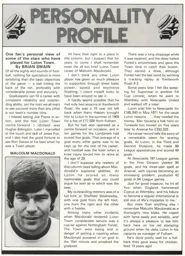 Malcolm Macdonald Personality Profile 1982