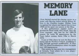 Chris Nicholl Memory Lane 1983