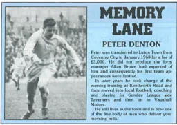 Peter Denton Memory Lane 1983
