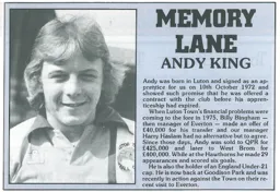 Andy King Memory Lane 1983
