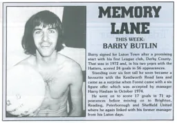 Barry Butlin Memory Lane 1984