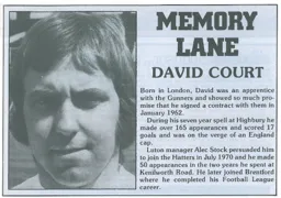 David Court Memory Lane 1984
