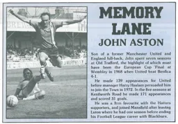 John Aston Memory Lane 1984