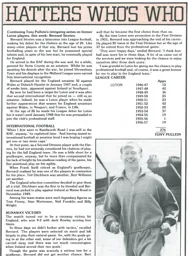 Bernard Streten Hatters Who Who 1984