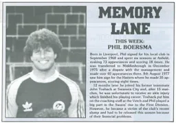 Phil Boersma Memory Lane 1984