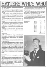 Syd Owen Hatters Who Who 1984