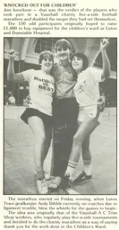 Andy Dibble Attends Charity Event 1985