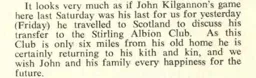 John Kilgannon Leaves 1960
