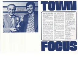 Bobby Thomson Town Focus 2 Programme Article 1973