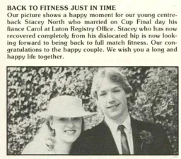 Stacey North Wedding Day 1985