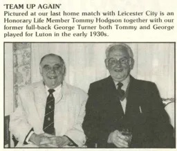 Hodgson and Turner Team Up Again 1985