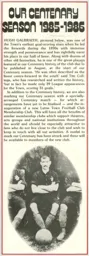 Hugh Galbraith and Centenary Season 1985