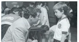 David Pleat With A Young Fan 1985