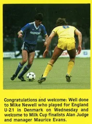 Mike Newell Receives England U21 Call Up