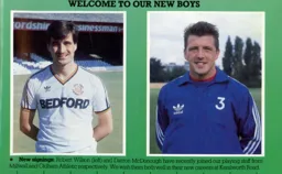 Welcome to Robert Wilson and Darron McDonough 1986
