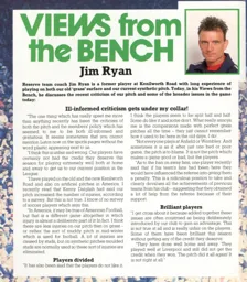 Jimmy Ryan Views From The Bench 1987
