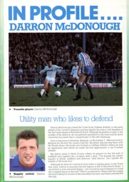 Darron McDonough In Profile 1987