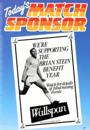 Sponsor Ad Brian Stein Benefit Year 1987