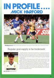 Mick Harford In Profile 1987
