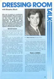 Dressing Room Talk With Kingsley Black 1988