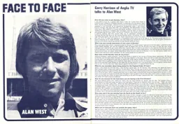 Alan West Face to Face Programme Article 1974