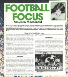 Malcolm Macdonald Football Focus 1987