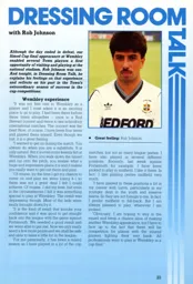 Dressing Room Talk With Rob Johnson 1988