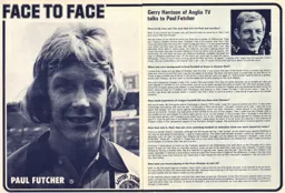 Paul Futcher Face to Face Programme Article 1974