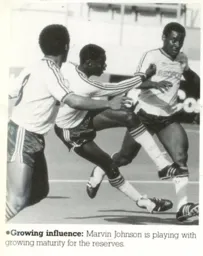 Marvin Johnson In Reserves Action 1987