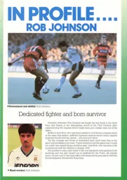 Rob Johnson In Profile 1987