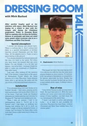 Dressing Room Talk With Mick Harford 1987