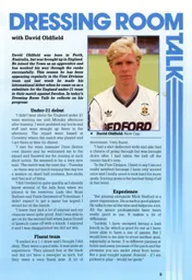 David Oldfield Dressing Room Talk 1988