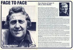 Steve Buckley Face to Face Programme Article 1975