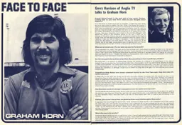 Graham Horn Face to Face Programme Article 1975