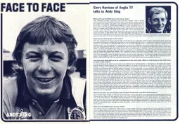 Andy King Face to Face Programme Article 1975